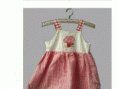 Vestido cuadros rojos. 6-9 meses